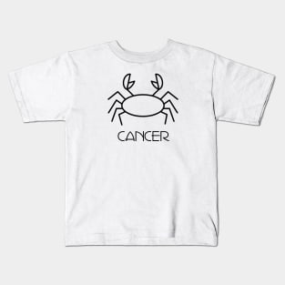 Cancer Doodle Line Art Kids T-Shirt